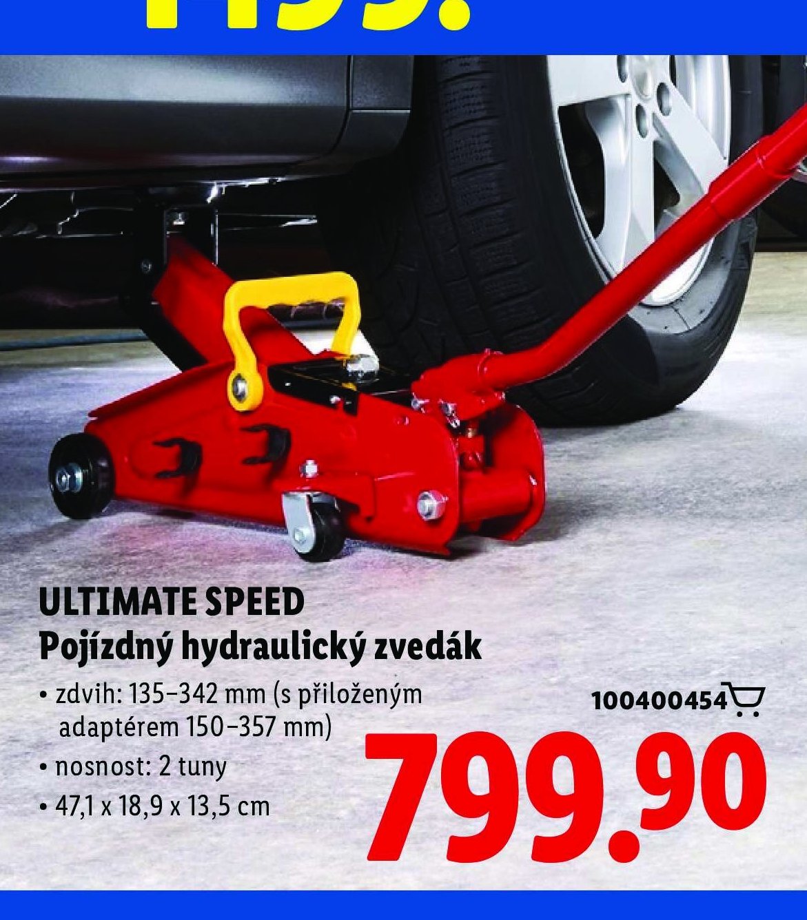 ULTIMATE SPEED Pojízdný hydraulický zvedák
