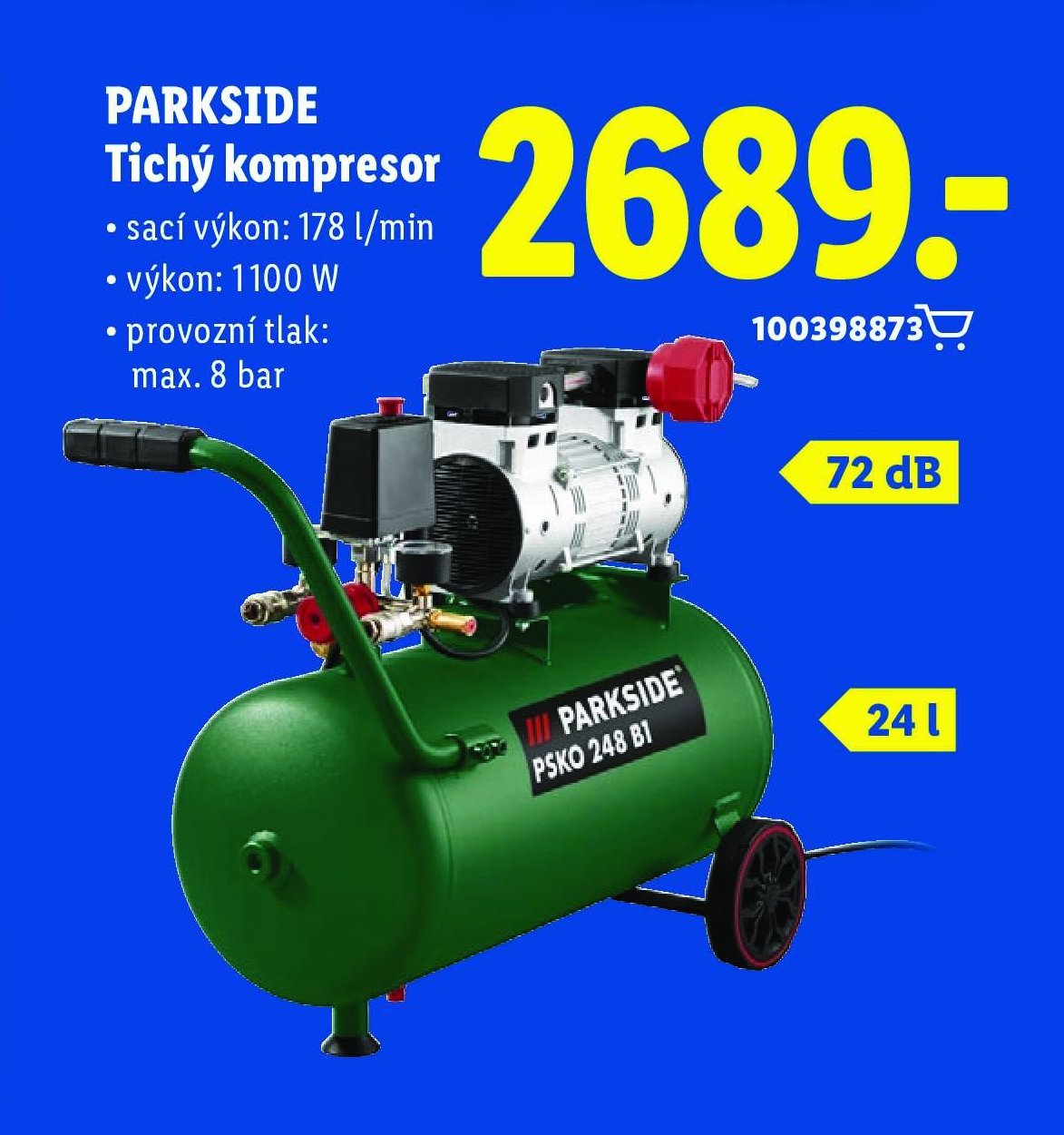 PARKSIDE Tichý kompresor