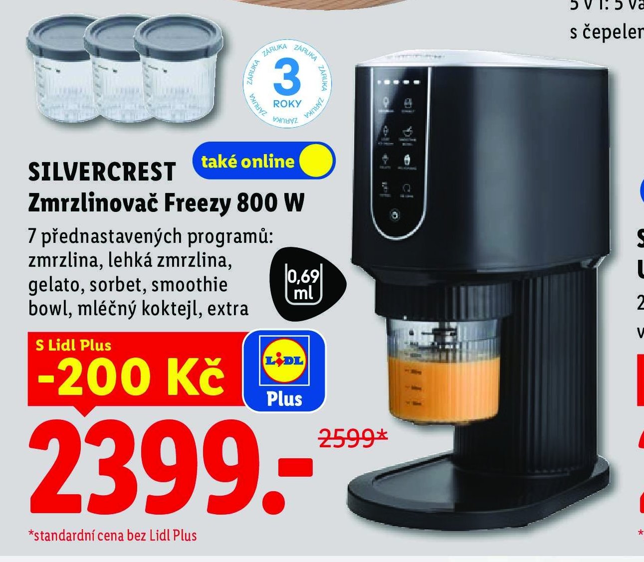 SILVERCREST Zmrzlinovač Freezy 800 W