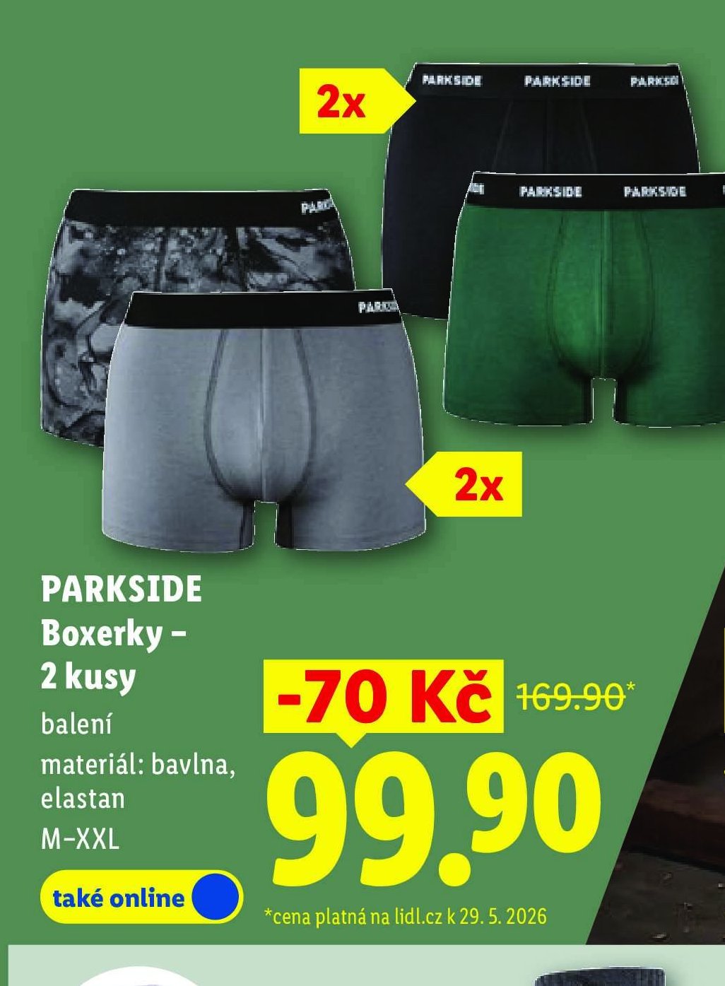 PARKSIDE Boxerky – 2 kusy