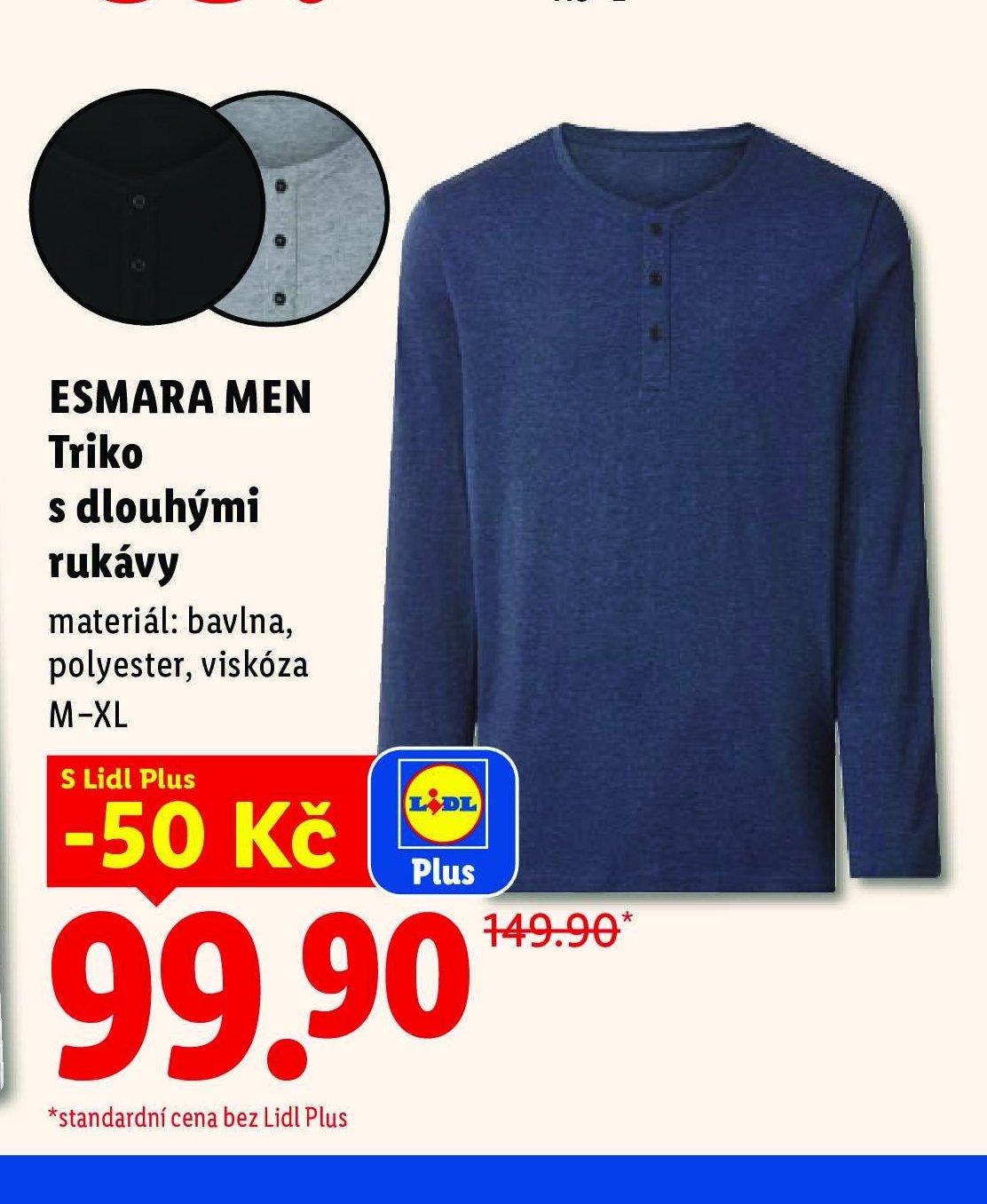 ESMARA MEN Triko s dlouhými rukávy