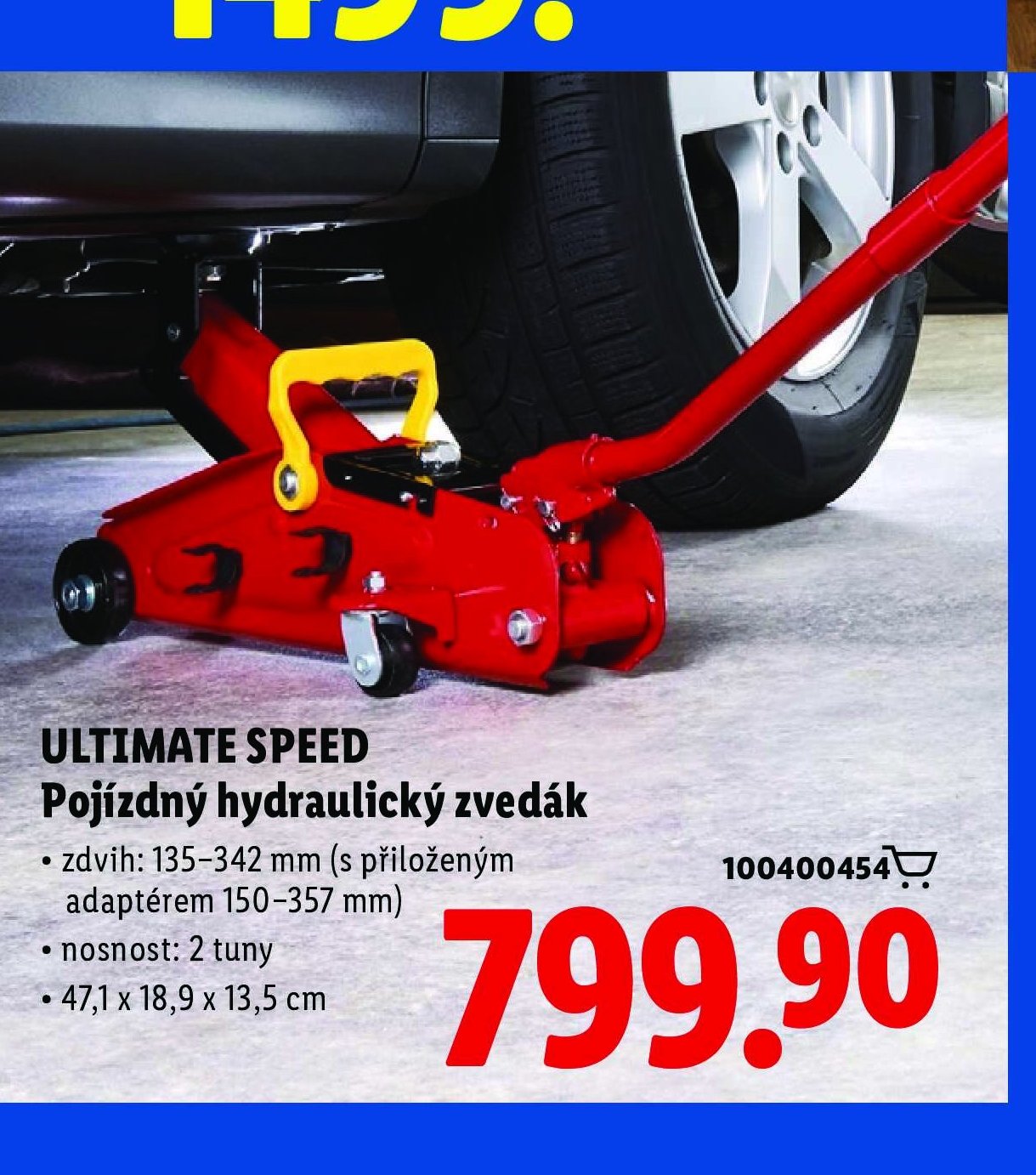 ULTIMATE SPEED Pojízdný hydraulický zvedák
