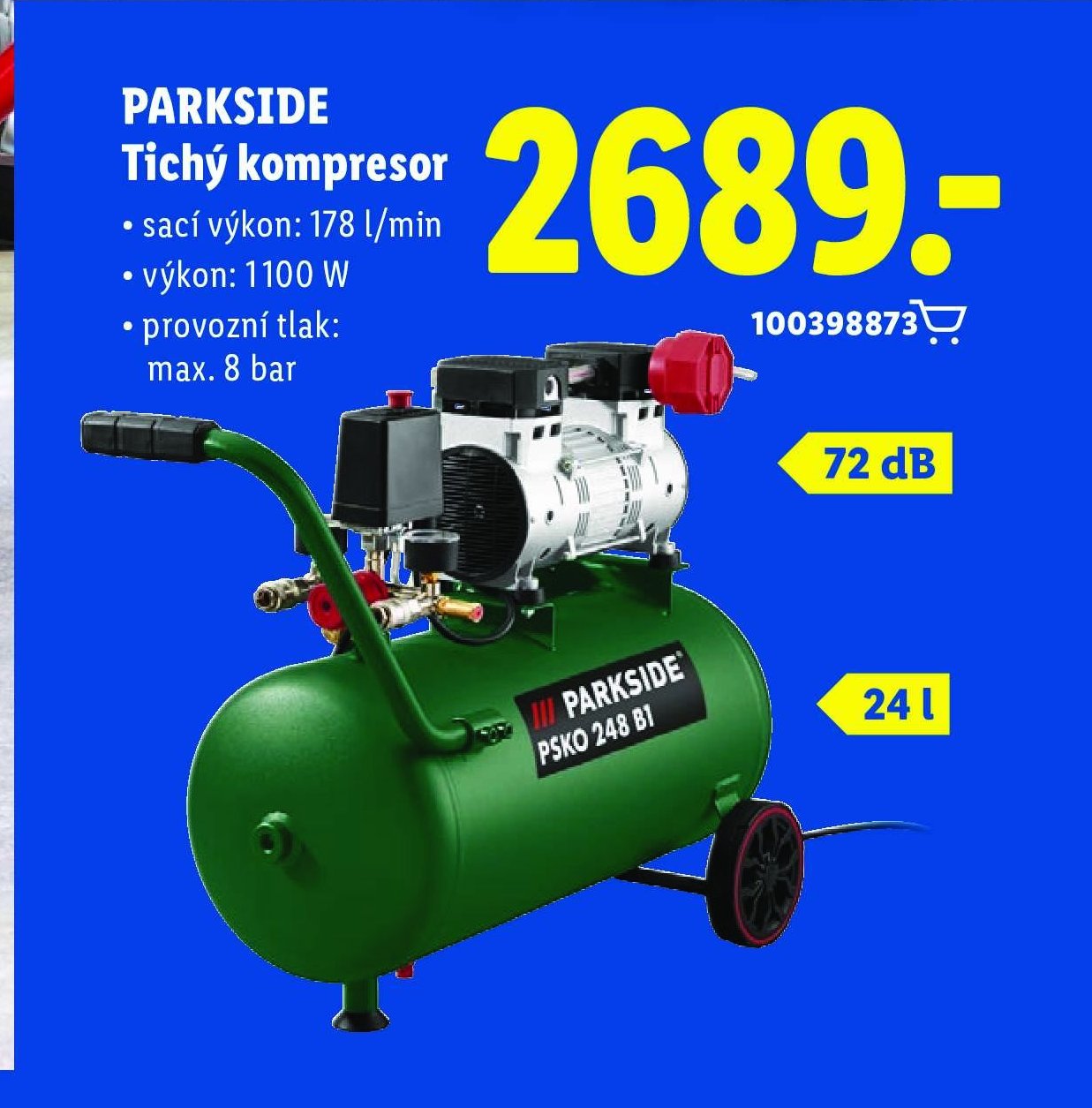 PARKSIDE Tichý kompresor