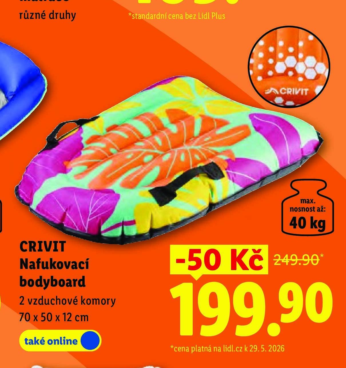 CRIVIT Nafukovací bodyboard