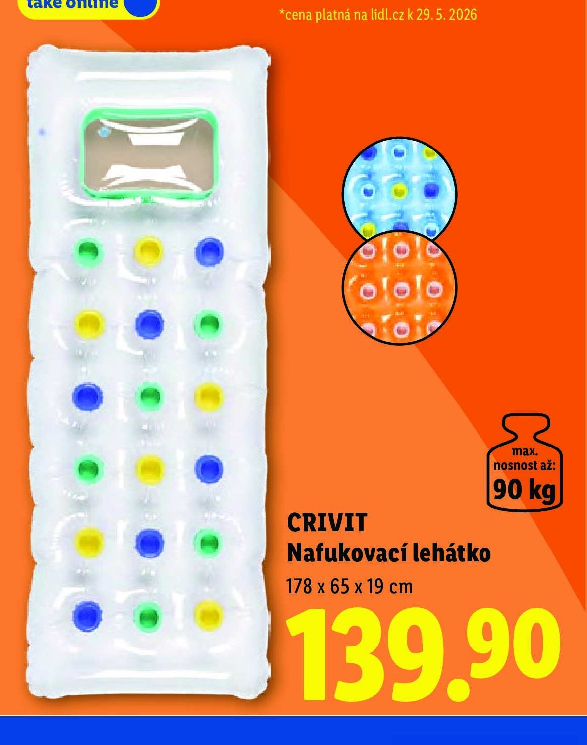 CRIVIT Nafukovací lehátko
