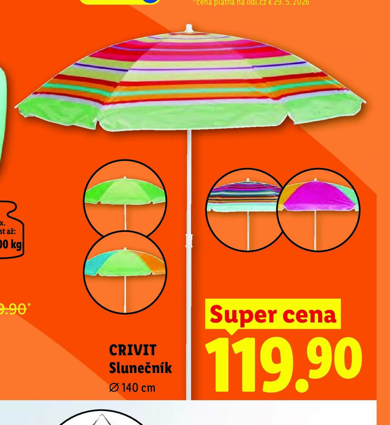 CRIVIT Slunečník