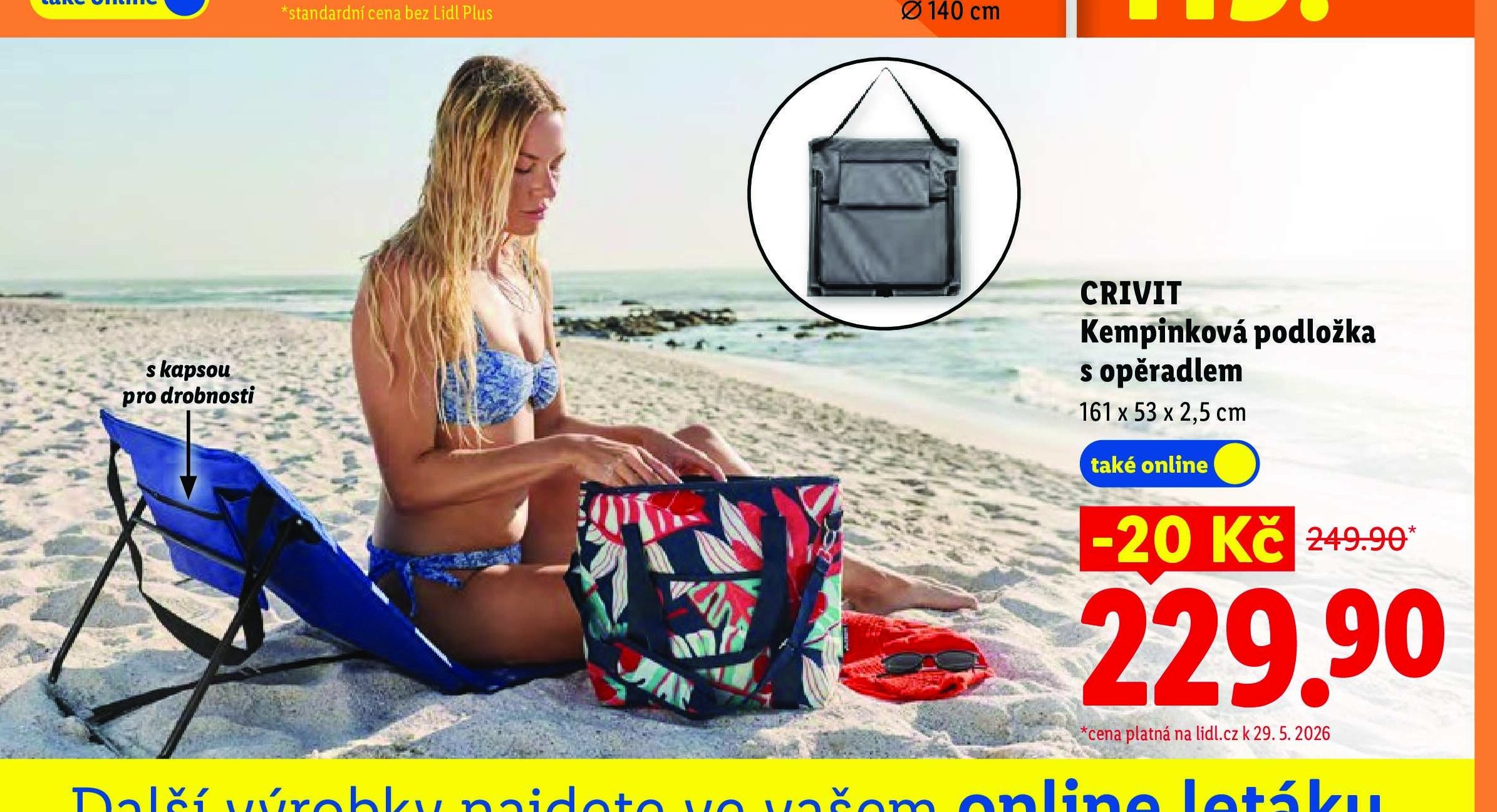CRIVIT Kempinková podložka s opěradlem