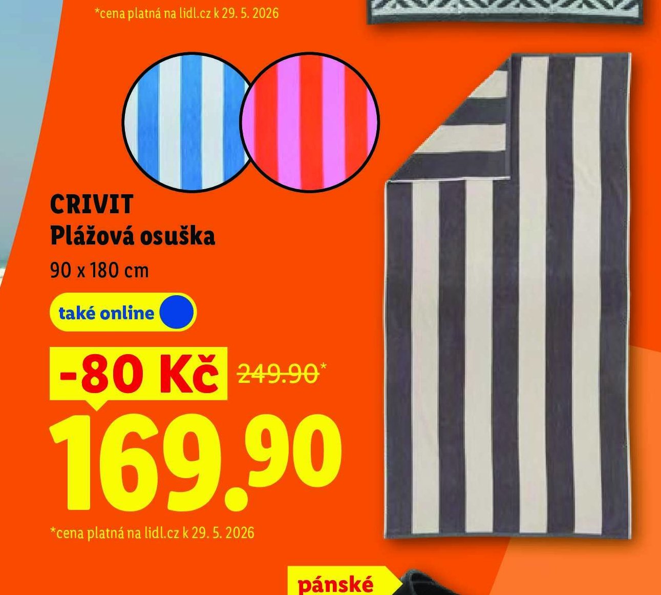 CRIVIT Plážová osuška