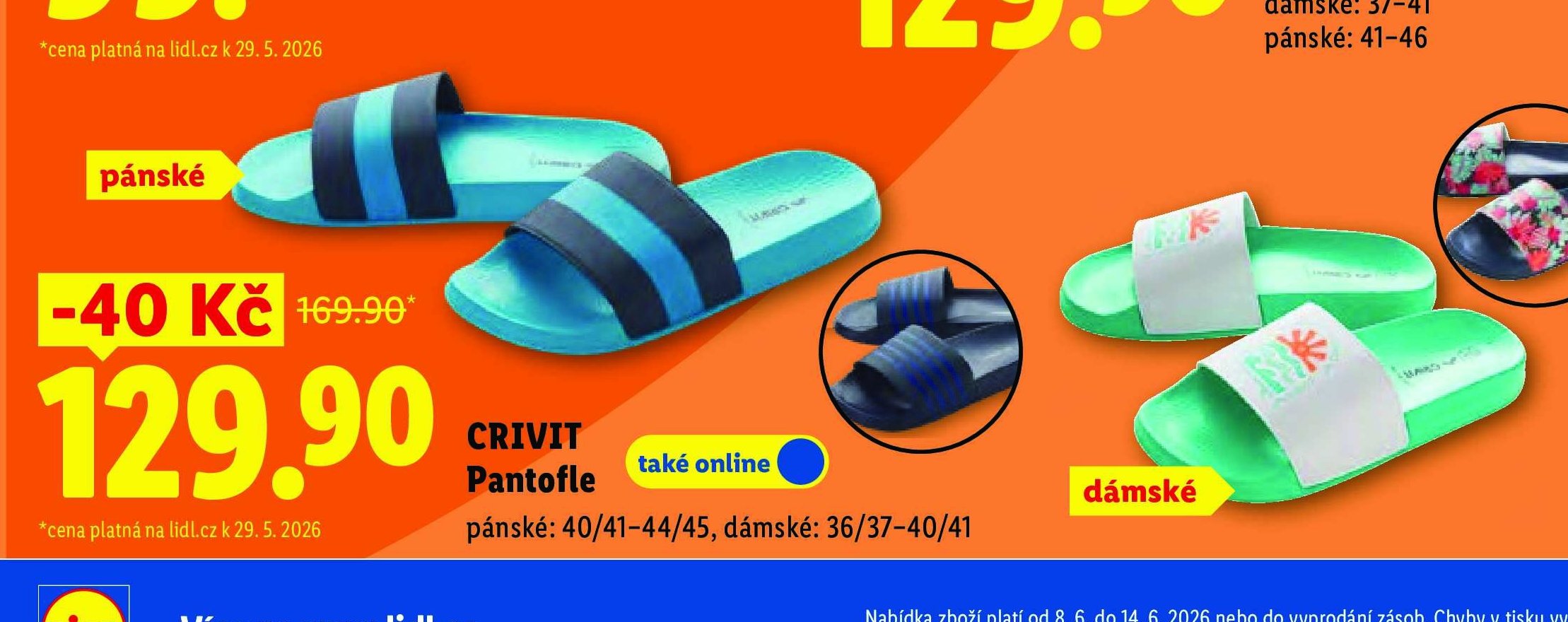 CRIVIT Pantofle