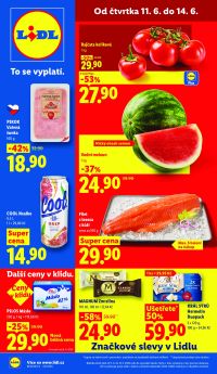 akční leták Lidl 11.6.2026-14.6.2026
