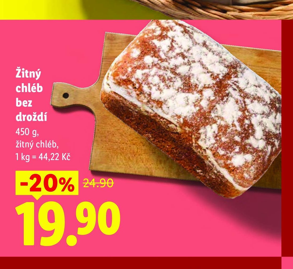 Žitný chléb bez droždí
