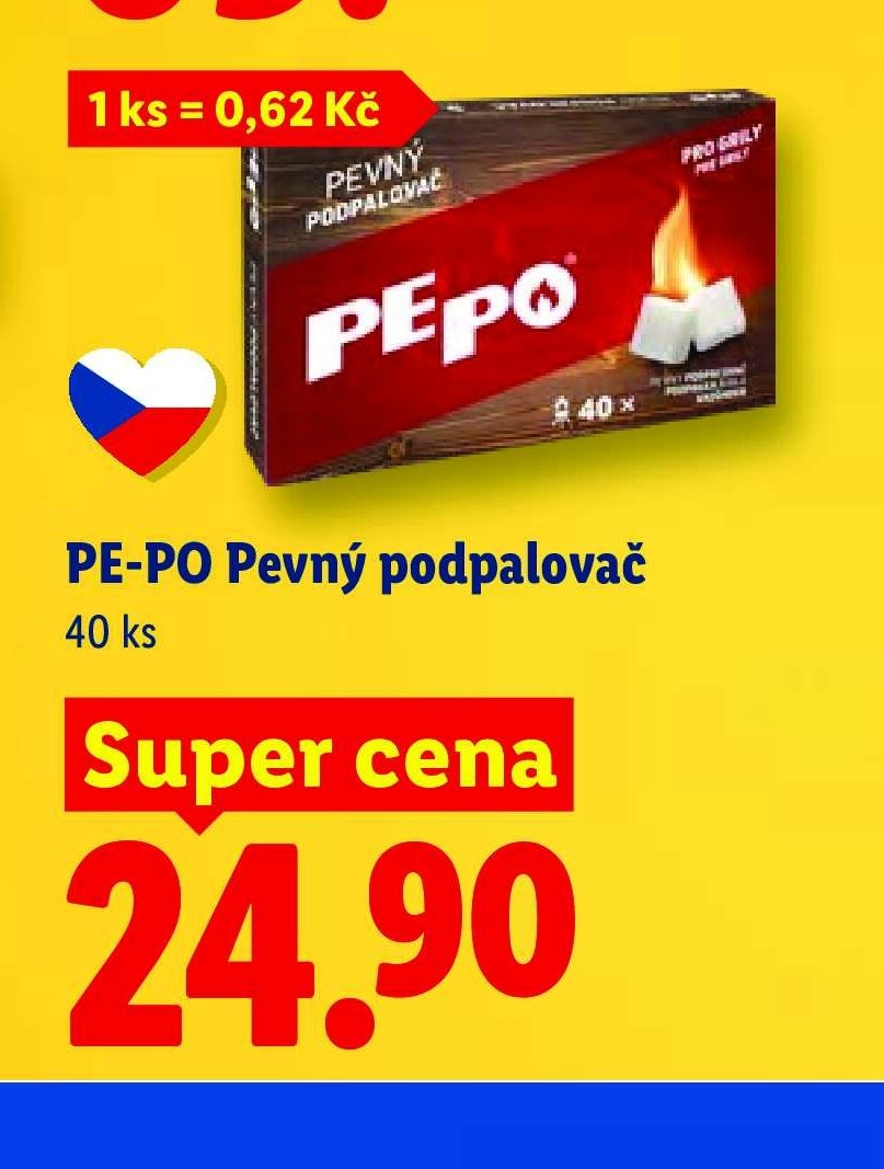PE-PO Pevný podpalovač