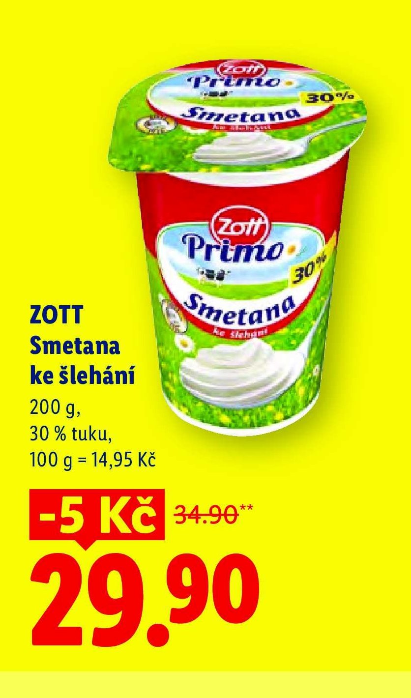 ZOTT Smetana ke šlehání