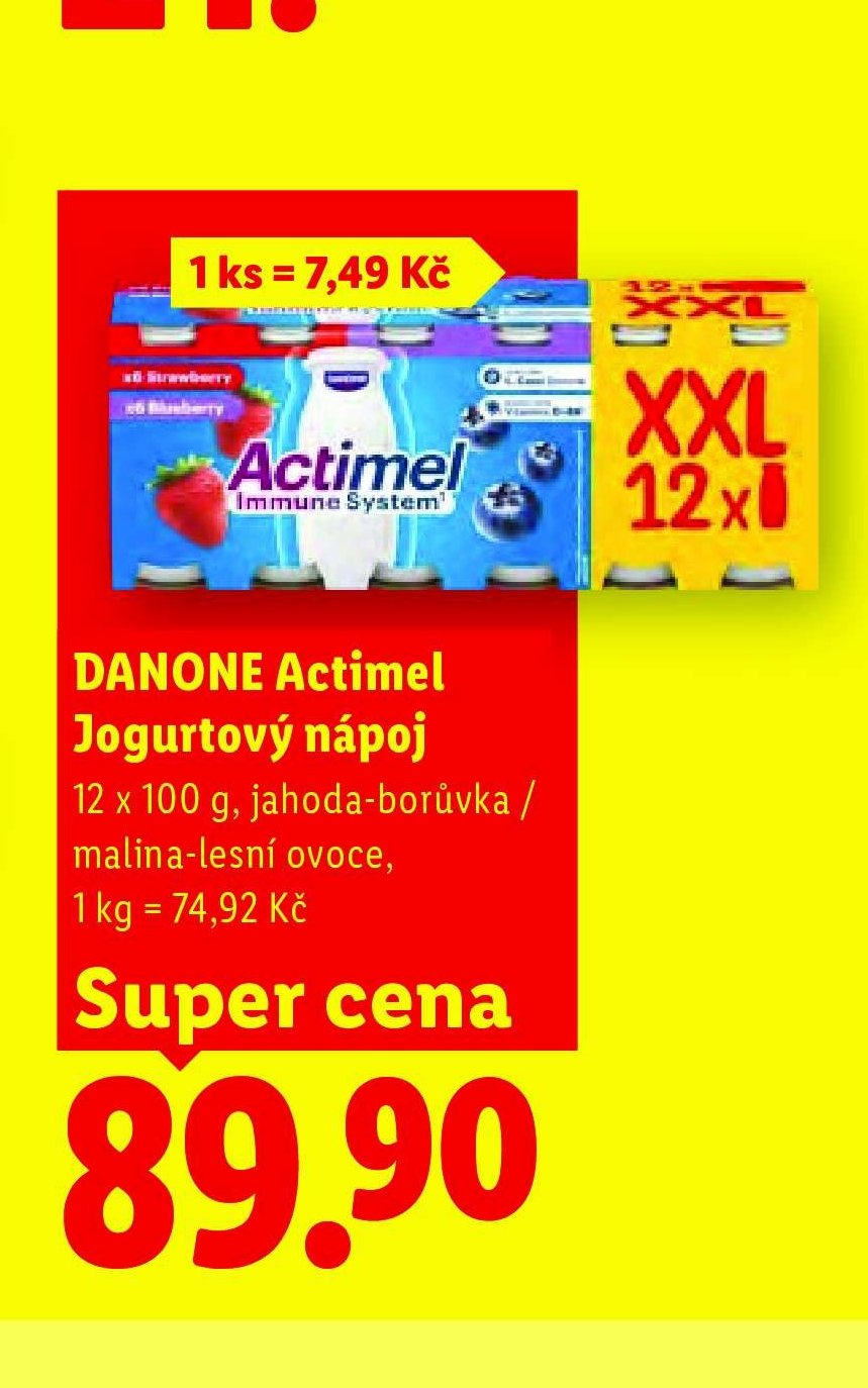 DANONE Actimel Jogurtový nápoj