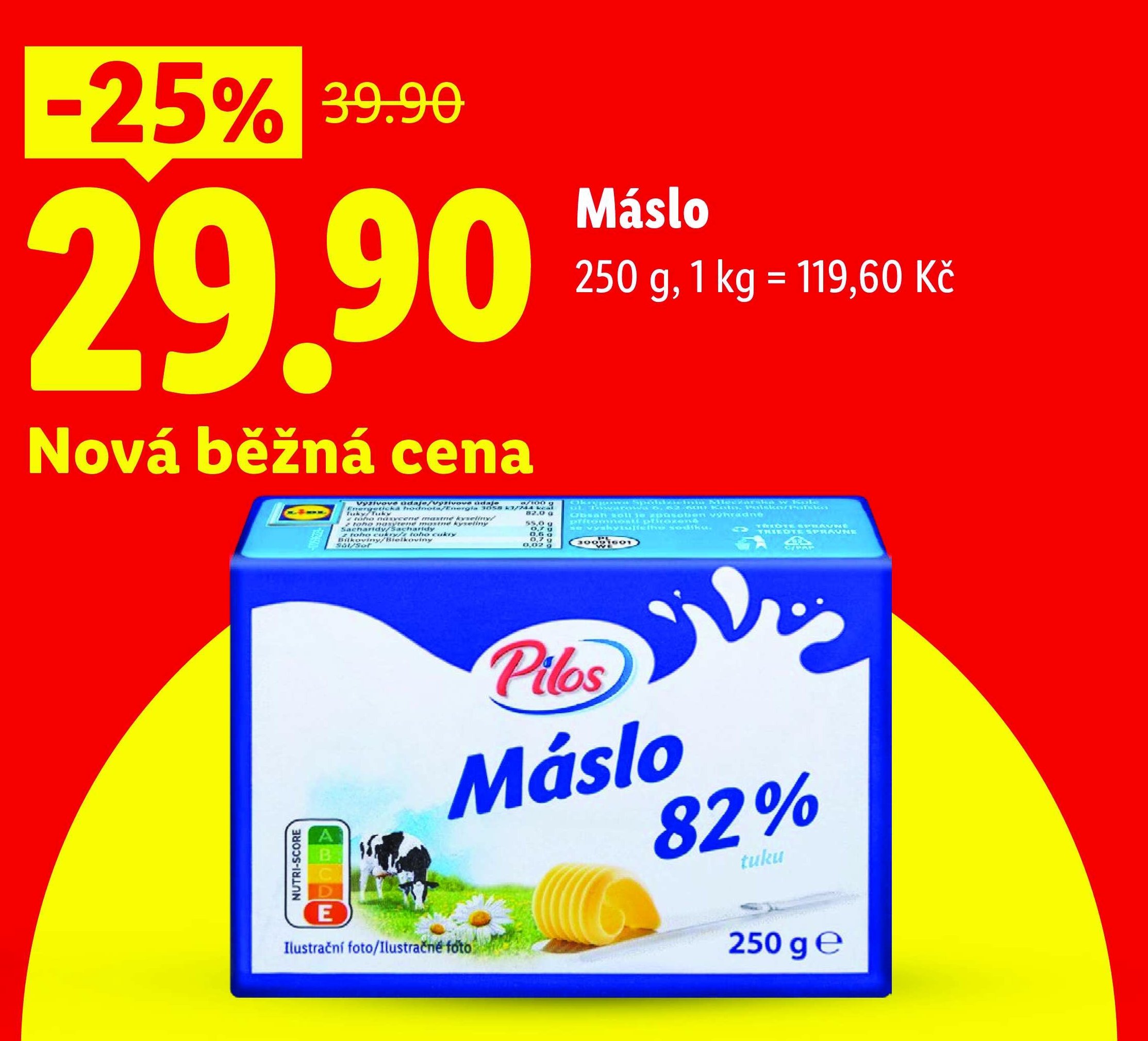 Pilos Máslo 82% 250 g