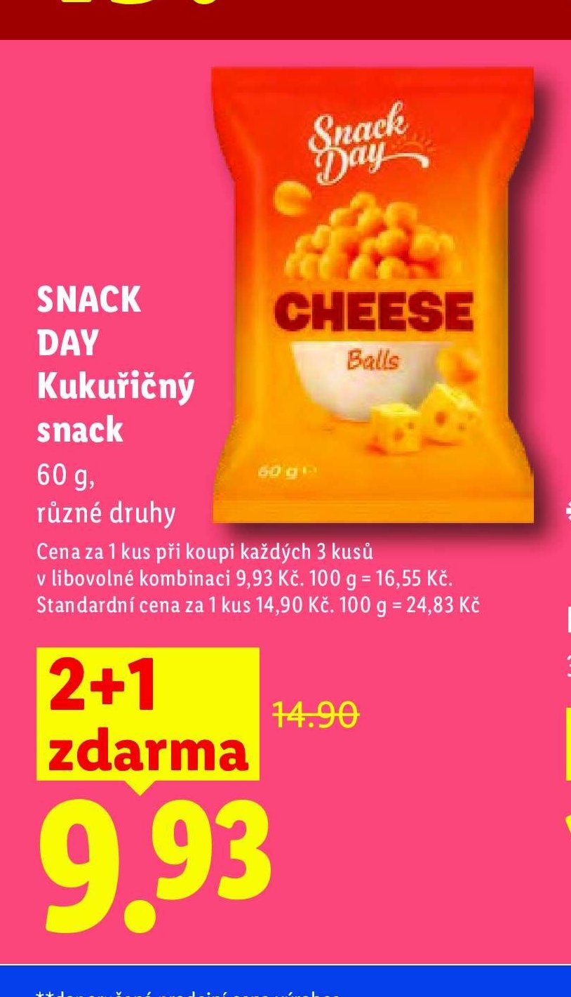 SNACK DAY Kukuřičný snack