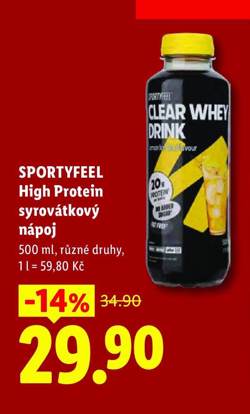 SPORTYFEEL High Protein syrovátkový nápoj