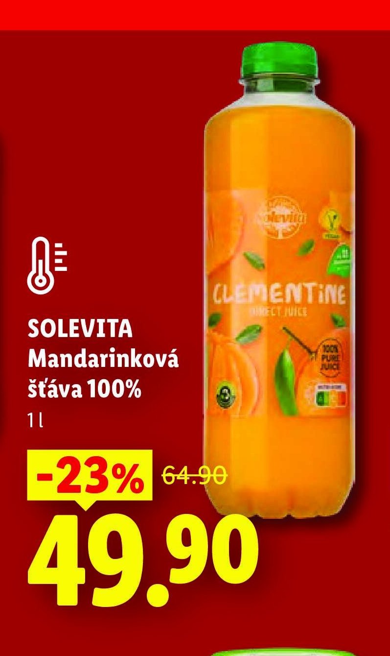 SOLEVITA Mandarinková šťáva 100%