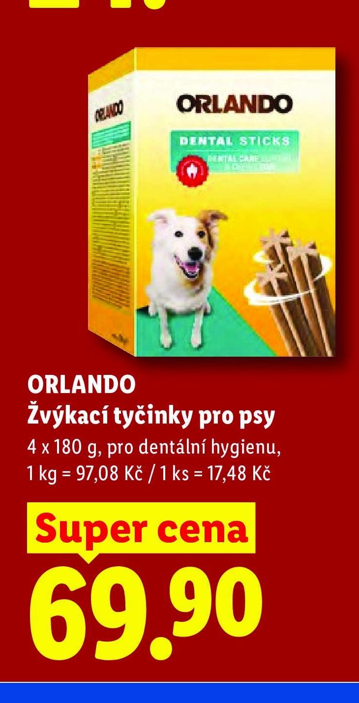 ORLANDO Žvýkací tyčinky pro psy