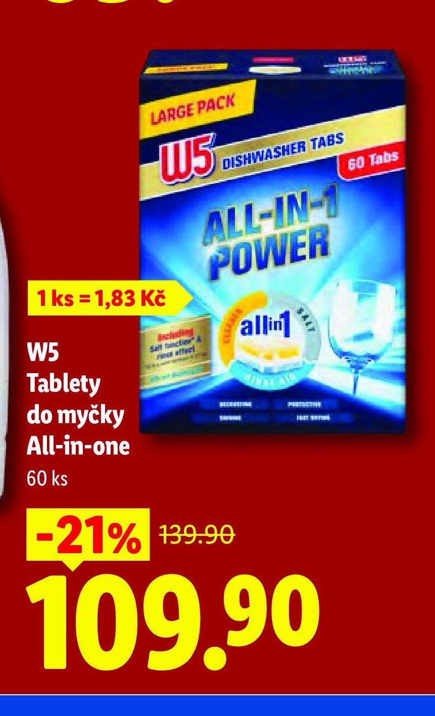 W5 Tablety do myčky All-in-one