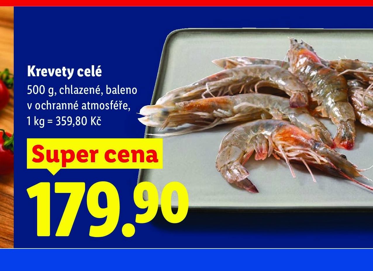 Krevety celé