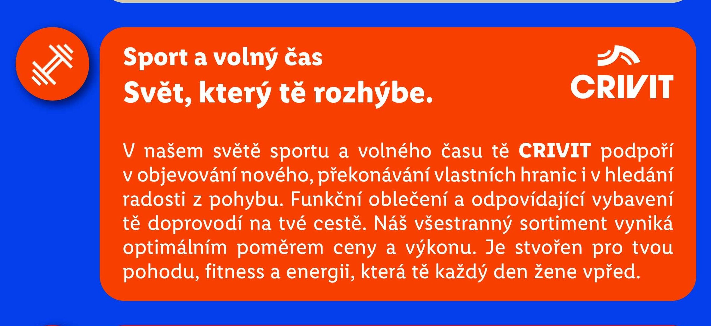 Sport a volný čas, CRIVIT