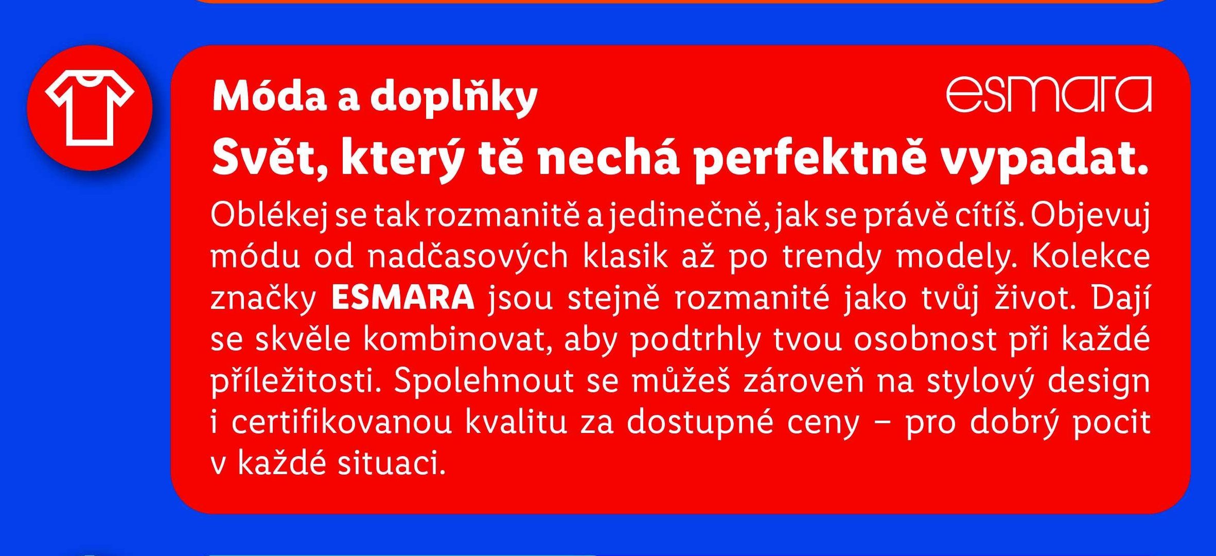 Móda a doplňky, esmara
