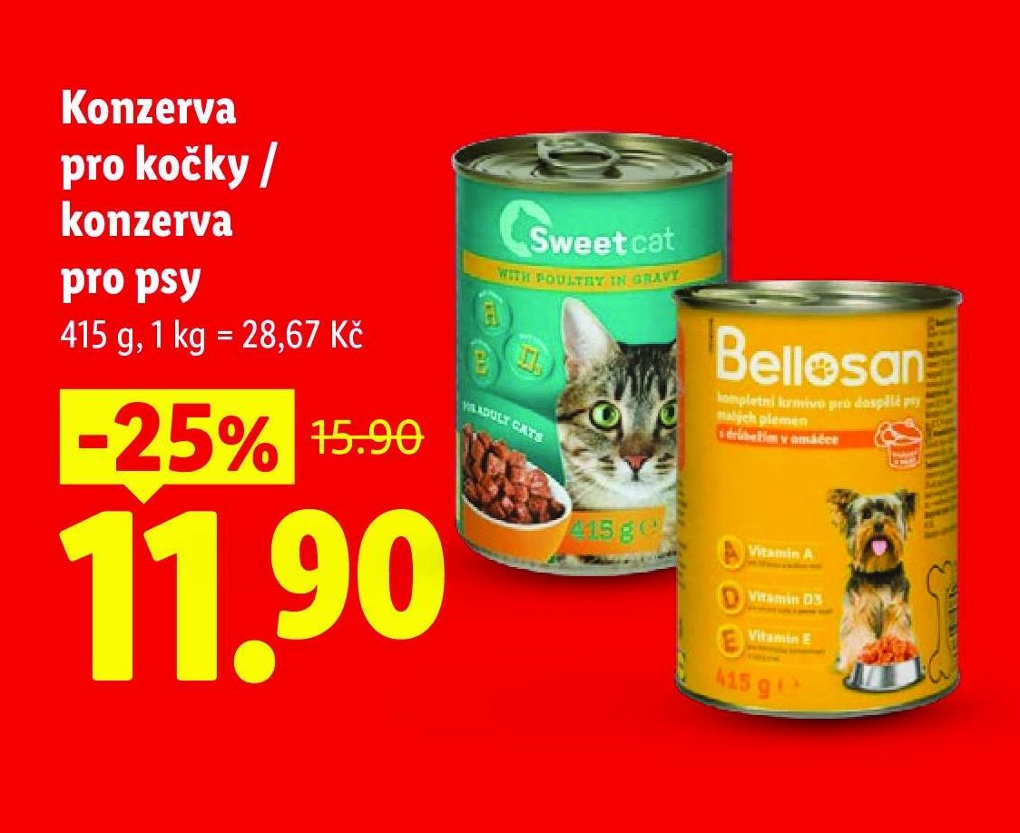 Konzerva pro kočky / konzerva pro psy