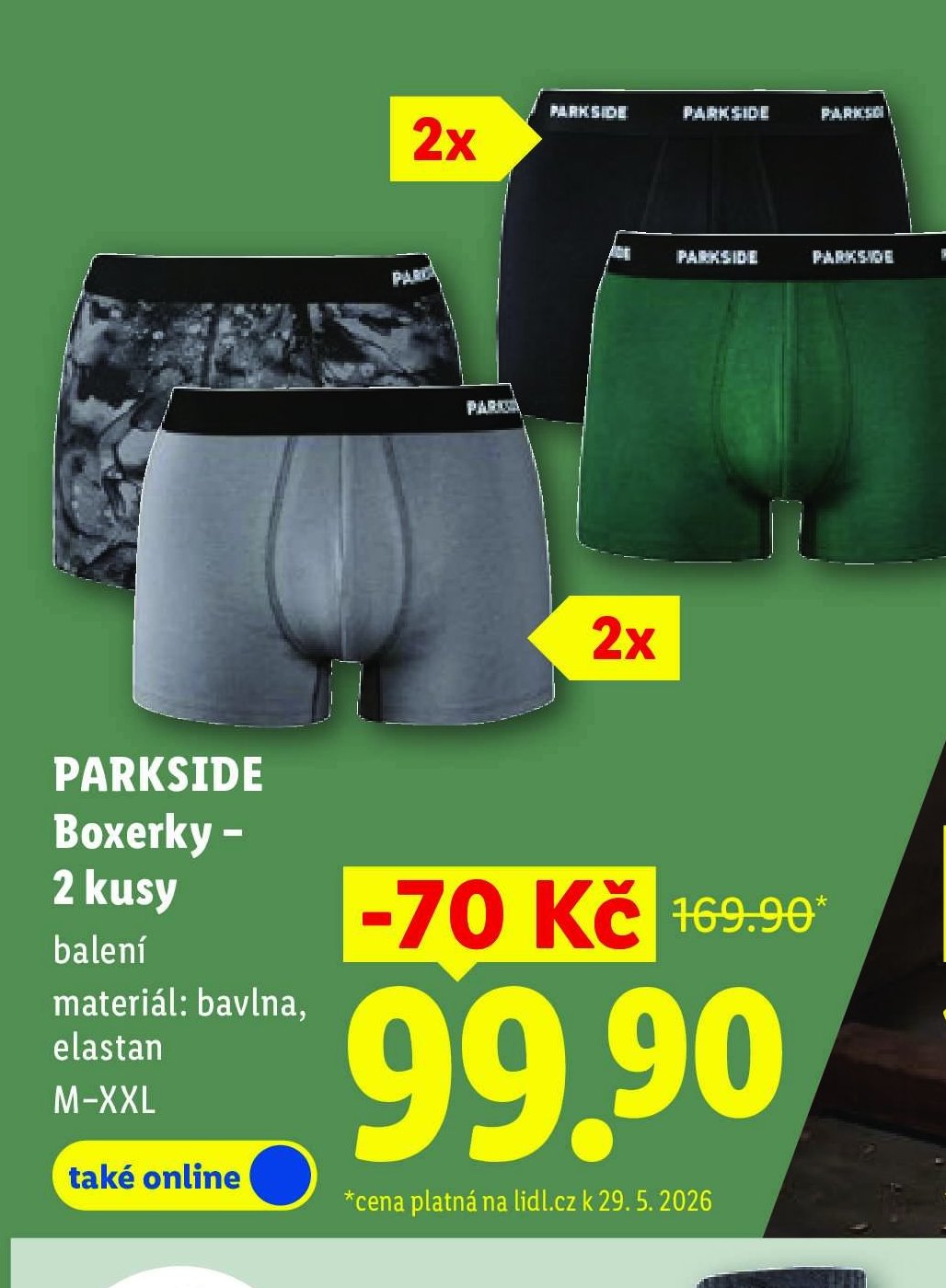 PARKSIDE Boxerky - 2 kusy