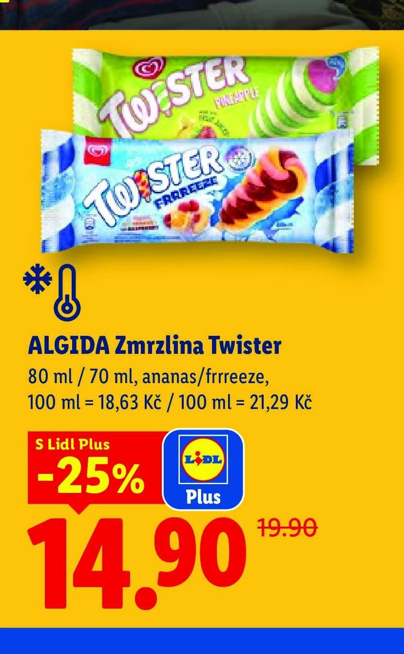 ALGIDA Zmrzlina Twister