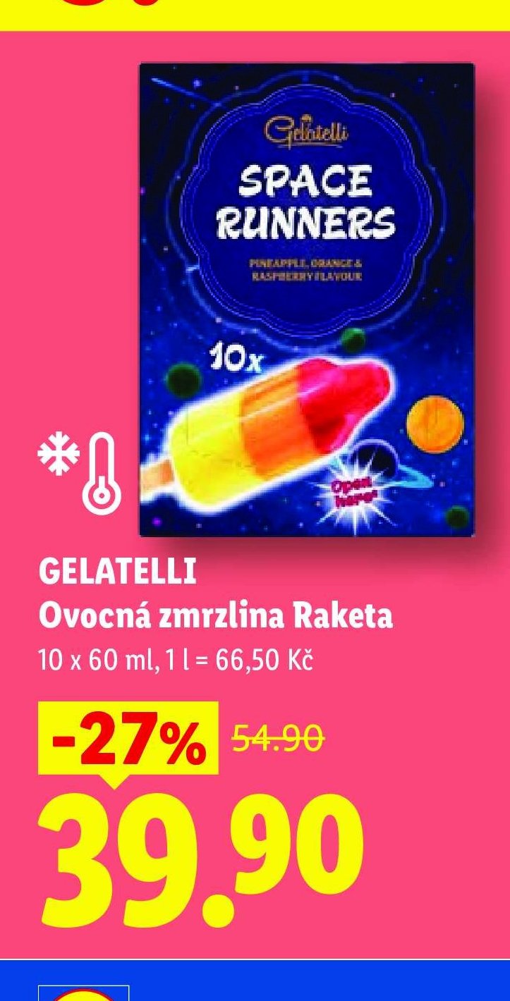 GELATELLI Ovocná zmrzlina Raketa