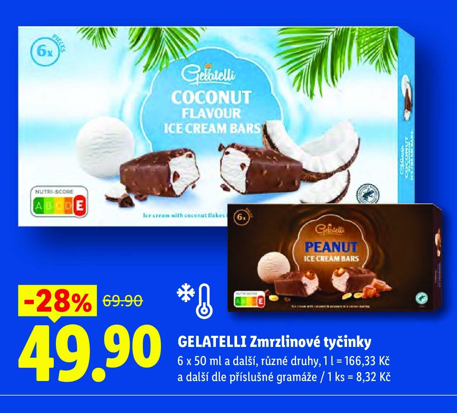 GELATELLI Zmrzlinové tyčinky