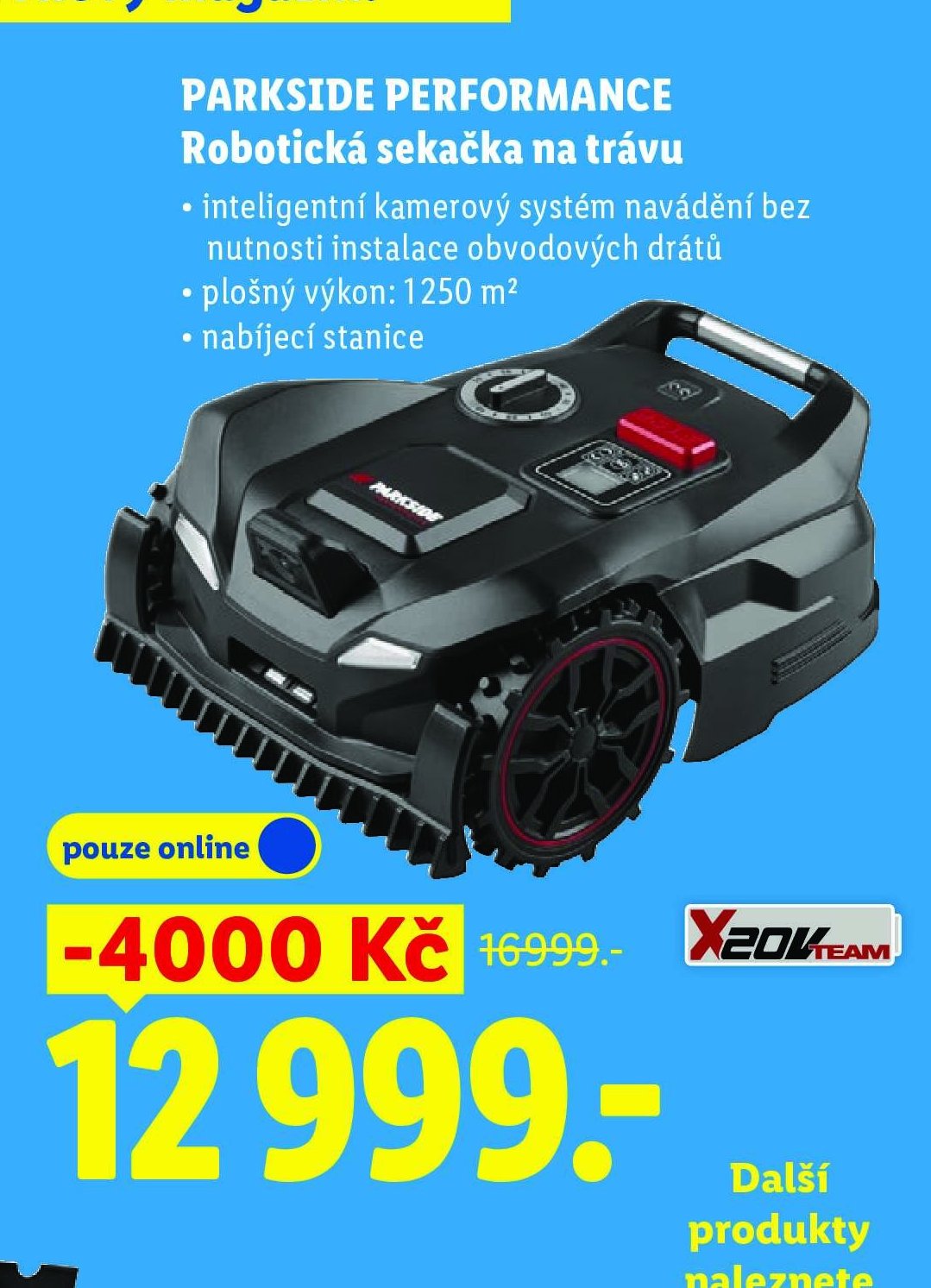 PARKSIDE PERFORMANCE Robotická sekačka na trávu