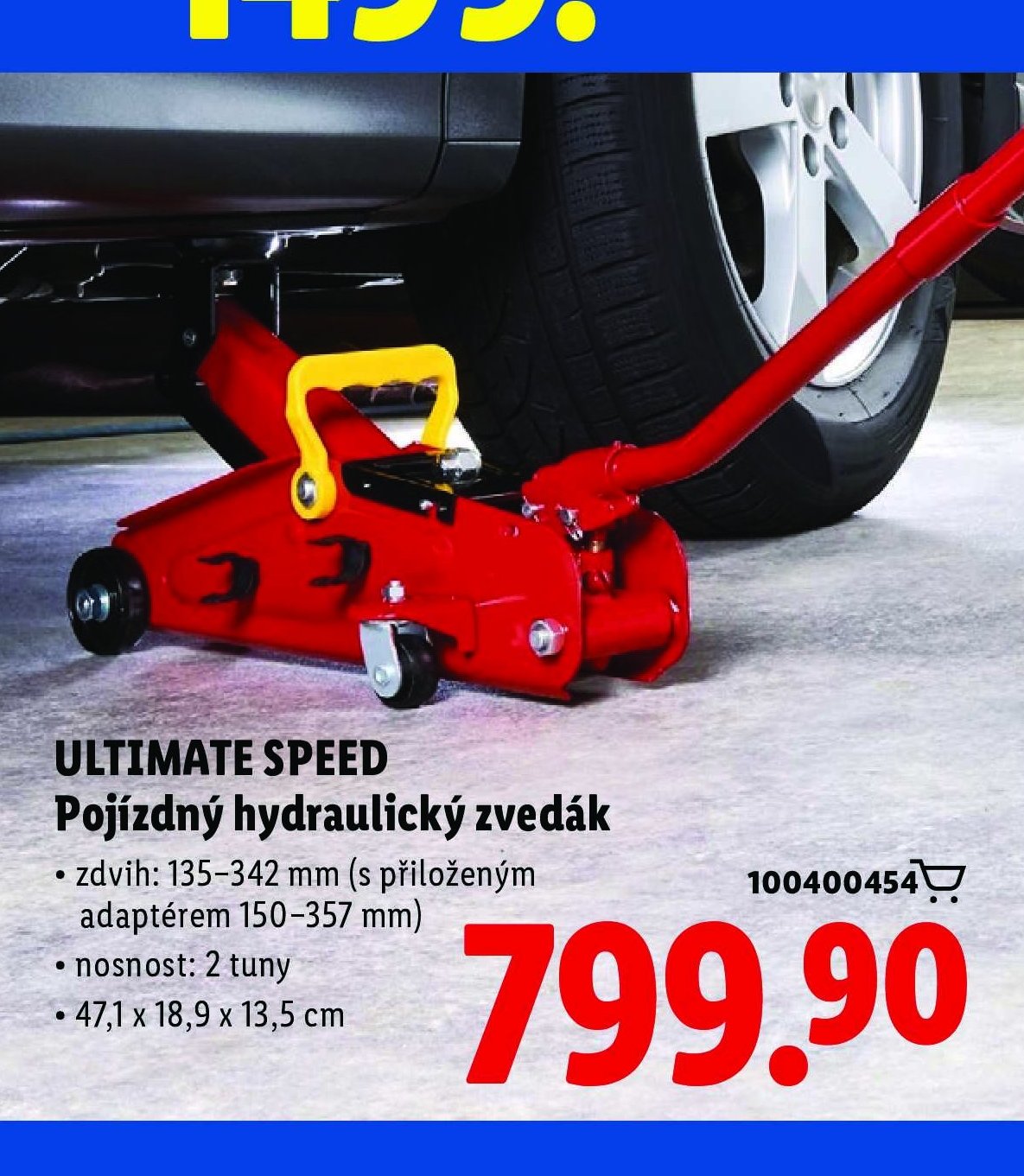 ULTIMATE SPEED Pojízdný hydraulický zvedák