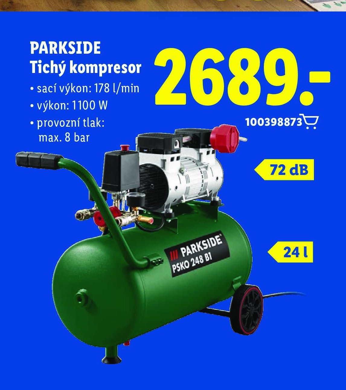 PARKSIDE Tichý kompresor