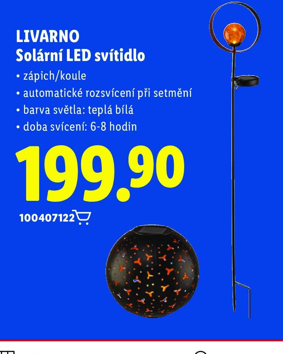 LIVARNO Solární LED svítidlo