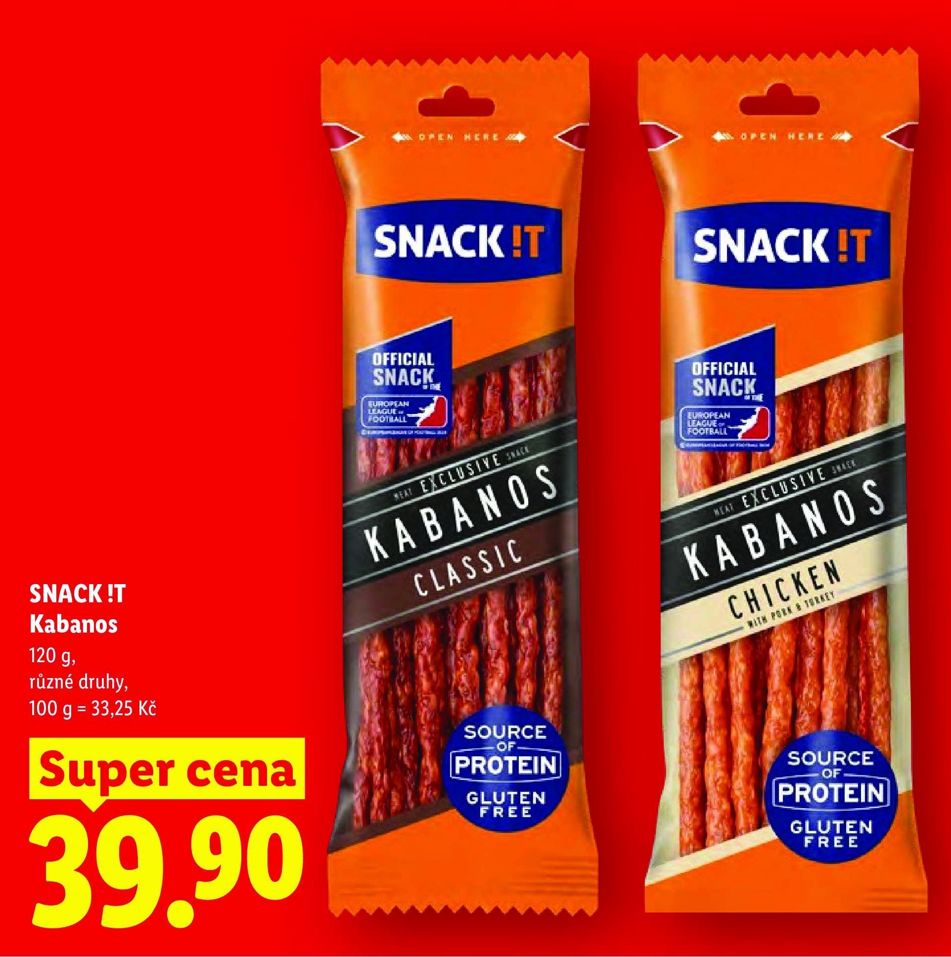 SNACK !T Kabanos 120 g