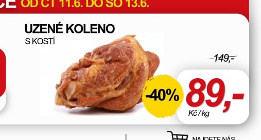 Uzené koleno s kostí