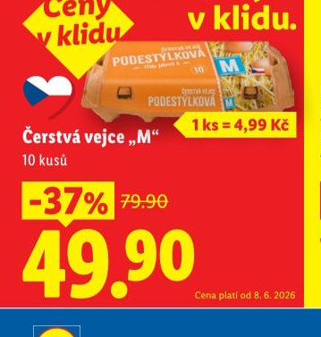 Čerstvá vejce „M“
