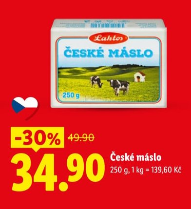 České máslo 250 g