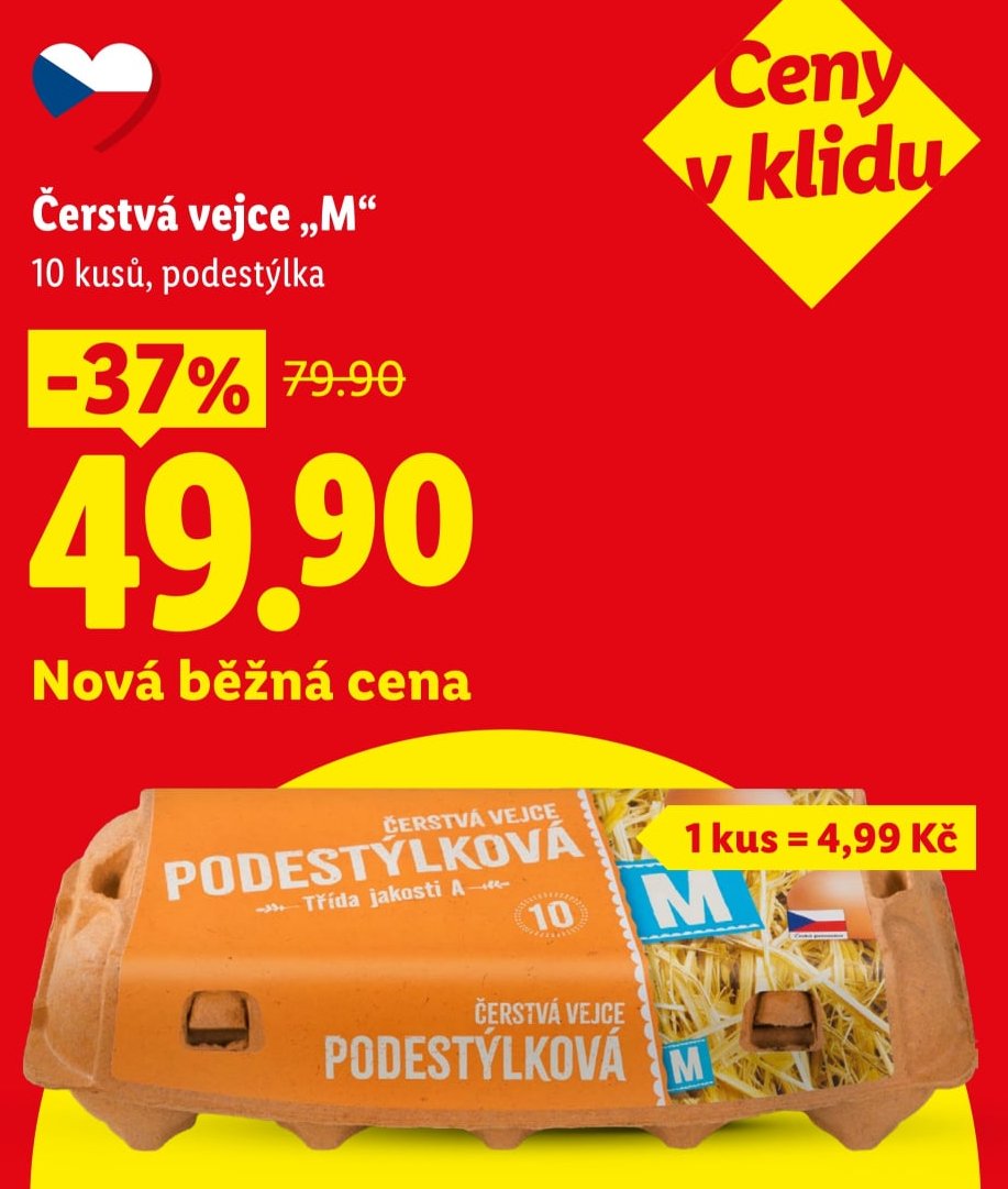 Čerstvá vejce „M“ 10 kusů, podestýlka