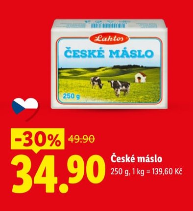 České máslo 250 g