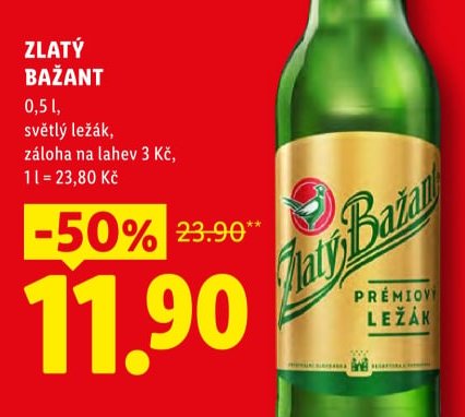 ZLATÝ BAŽANT světlý ležák