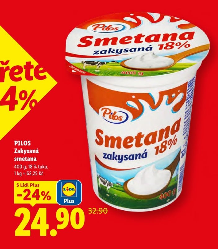 Pilos Zakysaná smetana 400 g