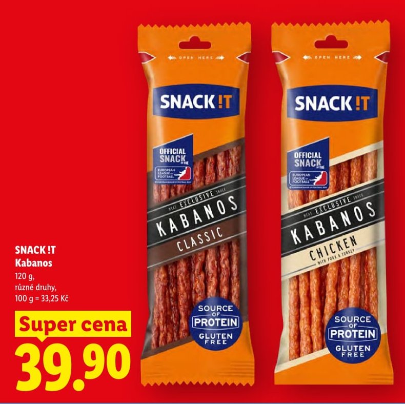 Snack !T Kabanos 120 g
