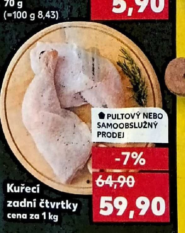 Kuřecí zadní čtvrtky