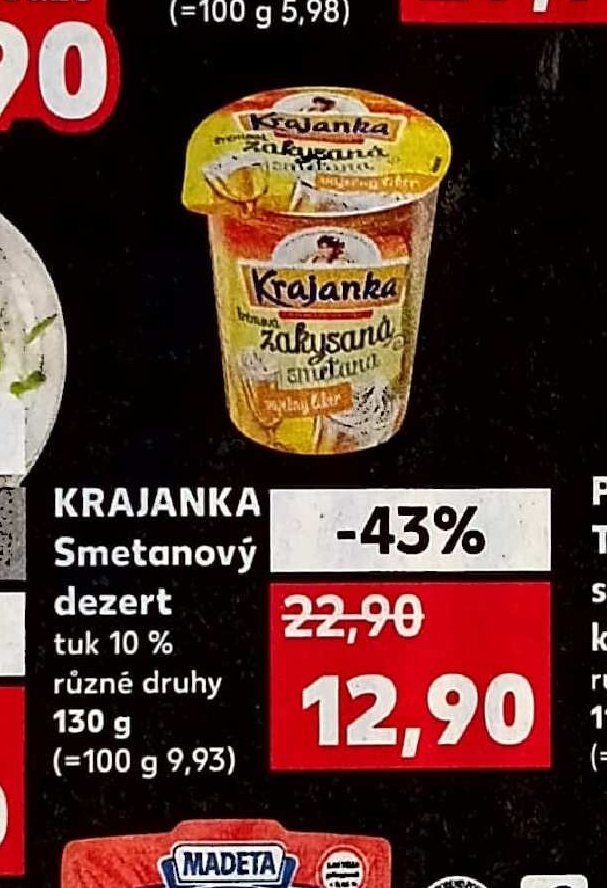 KRAJANKA Smetanový dezert