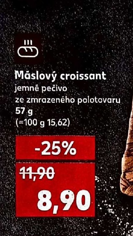 Máslový croissant