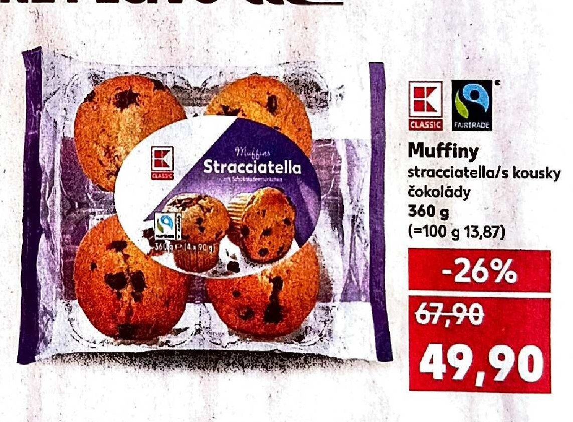Muffiny stracciatella/s kousky čokolády