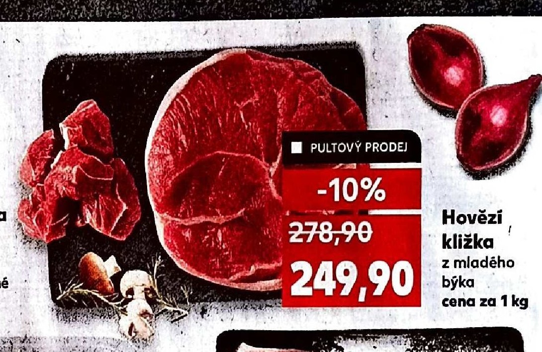 Hovězí kližka z mladého býka